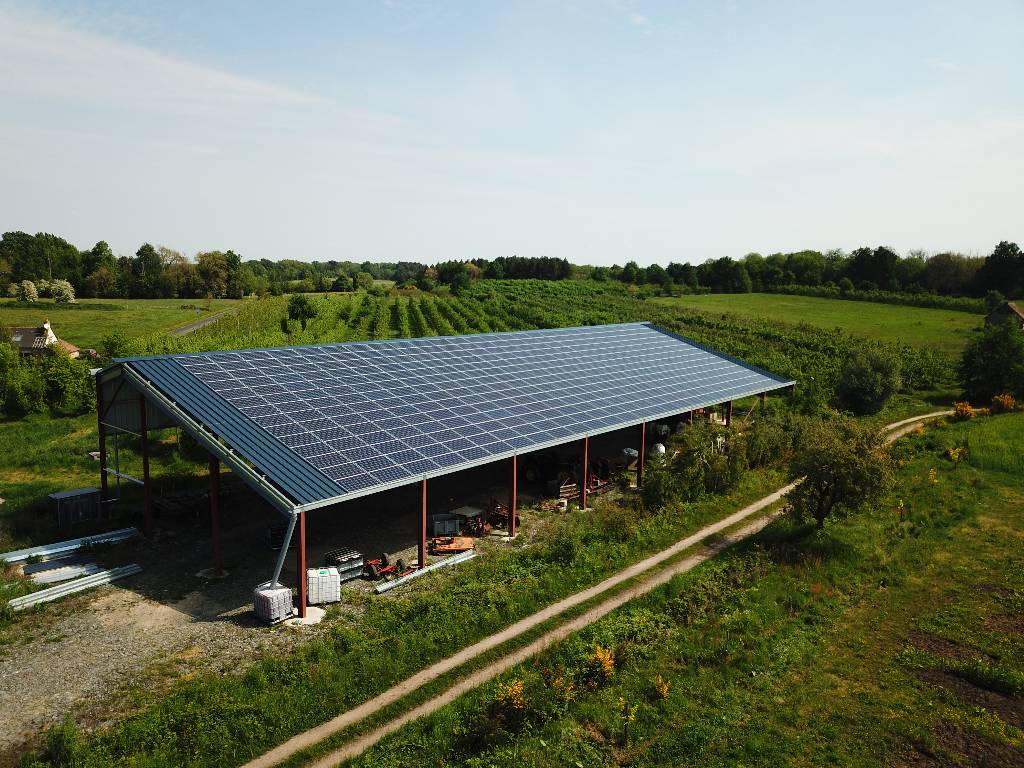 Bilan 2020 | Hangar solaire Triangle Énergie dans le Maine-et-Loire